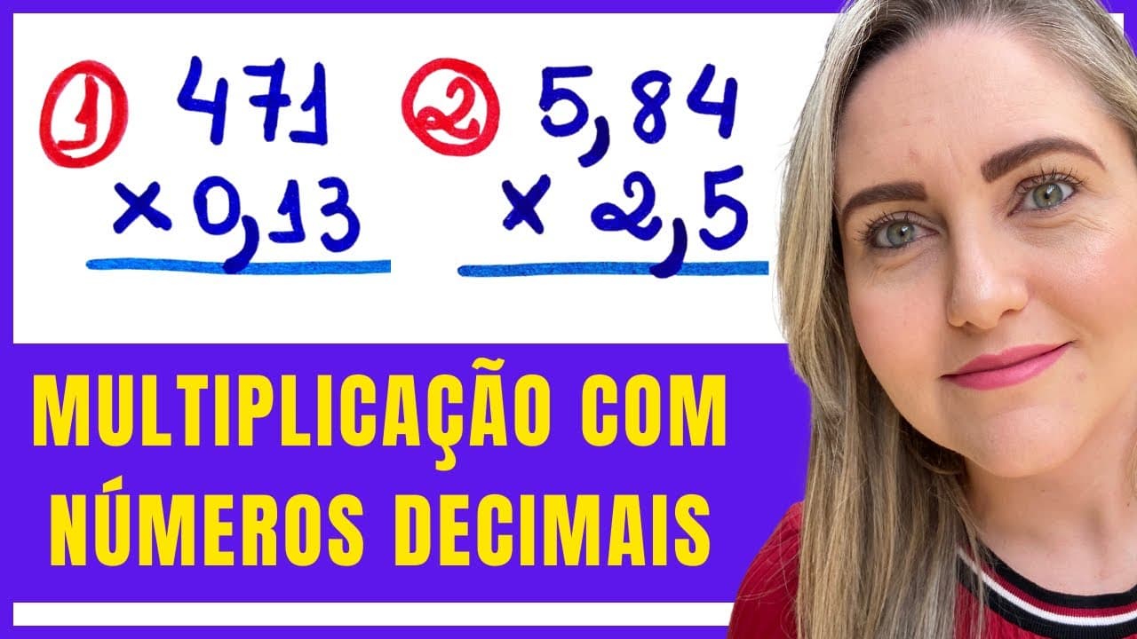 Thumbnail: VOCÊ VAI VER COMO É FÁCIL MULTIPLICAÇÃO COM VÍRGULA!!!