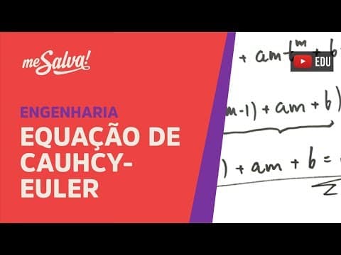 Thumbnail da aula: Me Salva! EDO10 - Equação de Cauchy-Euler - Equações Diferenciais