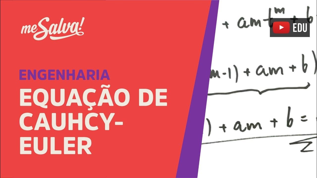 Thumbnail: Me Salva! EDO10 - Equação de Cauchy-Euler - Equações Diferenciais
