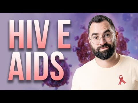 Thumbnail da aula: HIV: O que ninguém te explicou! Sintomas, fases, tratamento e prevenção  | Prof. Guilherme