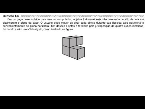Thumbnail da aula: Resolução da questão 137 (ENEM 2020).