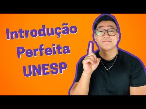 Thumbnail da aula: Redação UNESP - Como estruturar a introdução da sua redação UNESP 2023