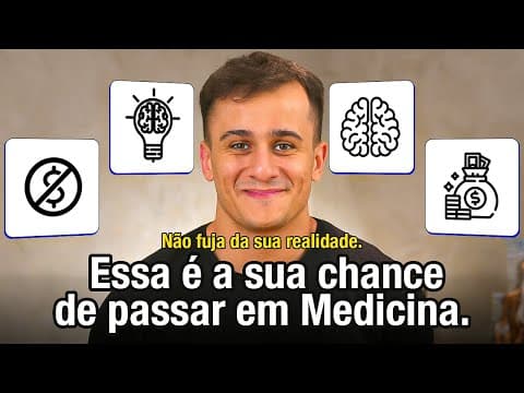 Thumbnail da aula: VOCÊ PRECISA SE INSTALAR NA REALIDADE, SE QUISER PASSAR EM MEDICINA.