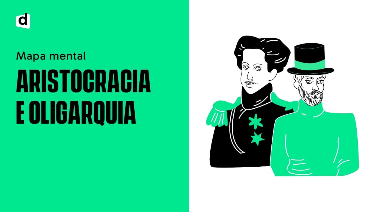 Thumbnail: ARISTOCRACIA E OLIGARQUIA | HISTÓRIA | Mapa Mental | Quer Que Desenhe