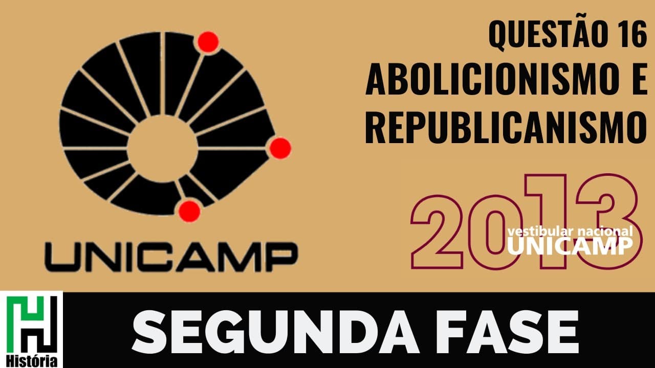Thumbnail: Unicamp 2013 Abolicionismo e República (Q11 Lista Segundo Reinado)