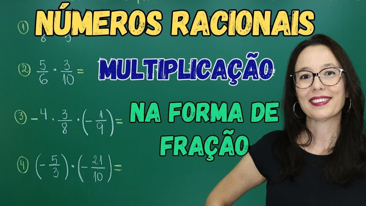 Thumbnail: NÚMEROS RACIONAIS - FRAÇÃO - MULTIPLICAÇÃO -Professora Angela Matemática