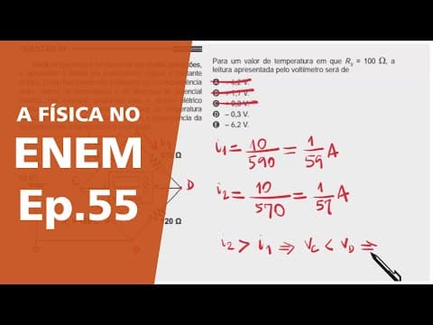 Thumbnail da aula: A física no ENEM - Episódio 55 - Circuitos Elétricos