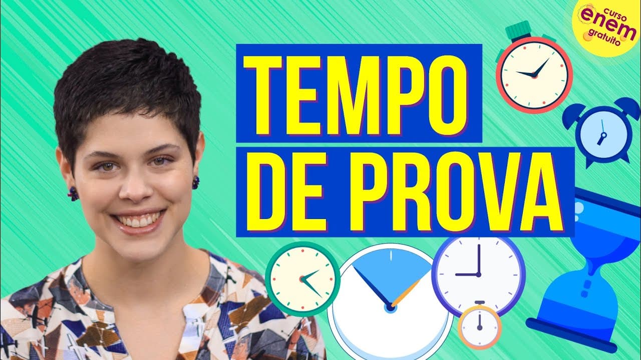 Thumbnail: COMO LIDAR COM O TEMPO DE PROVA DO ENEM | Dicas para o dia do Enem