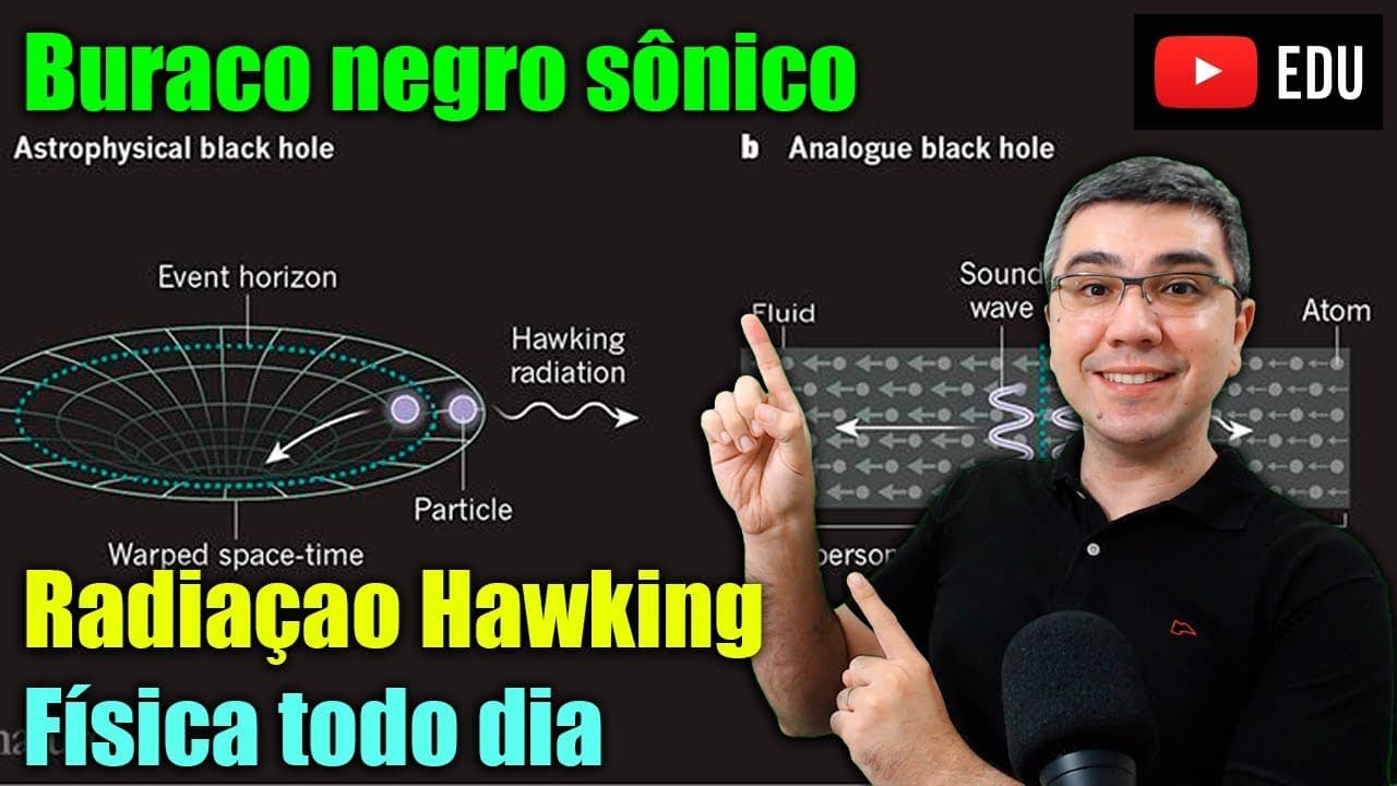 Thumbnail: Hawking e o buraco negro sônico | Experimento Israelense