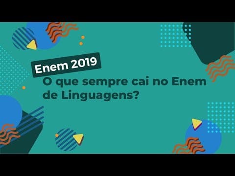 Thumbnail da aula: O que sempre cai de Linguagens no Enem? - Brasil Escola