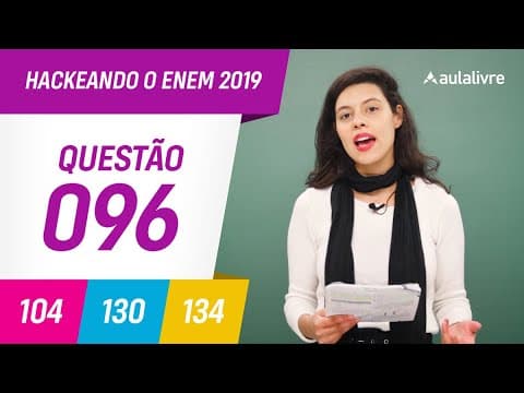 Thumbnail da aula: Enem 2019 | Biologia: Transporte pela membrana | Questão 96 (cinza)