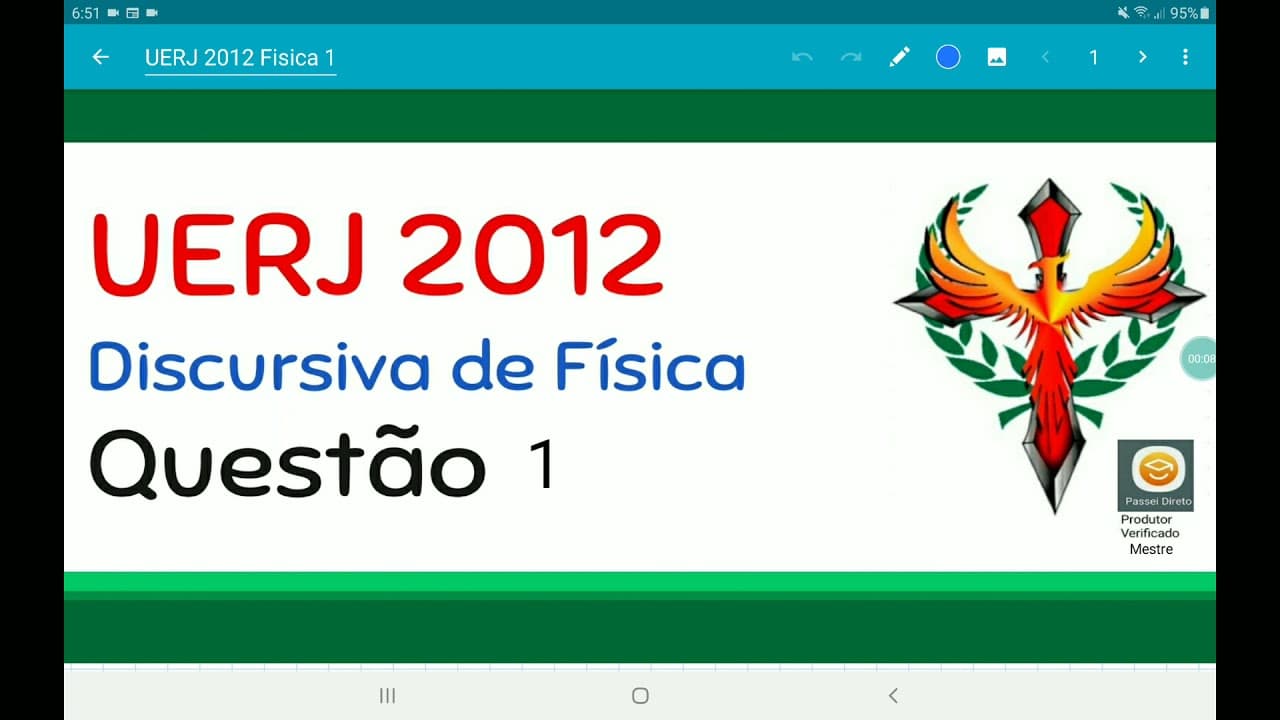 Thumbnail: UERJ 2012 discursiva de física questão 1, gravidade para a Lua, maça e bola.