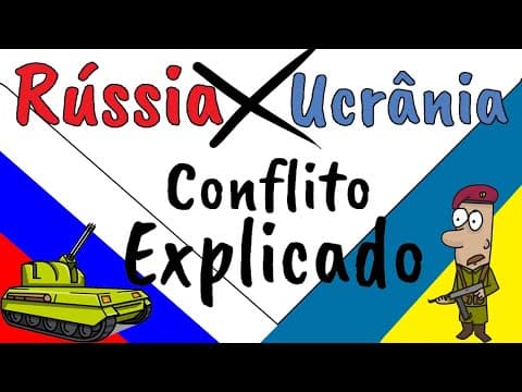 Thumbnail da aula: Ucrania x Russia  - Entenda o conflito desde os seus primórdios (RESUMO)
