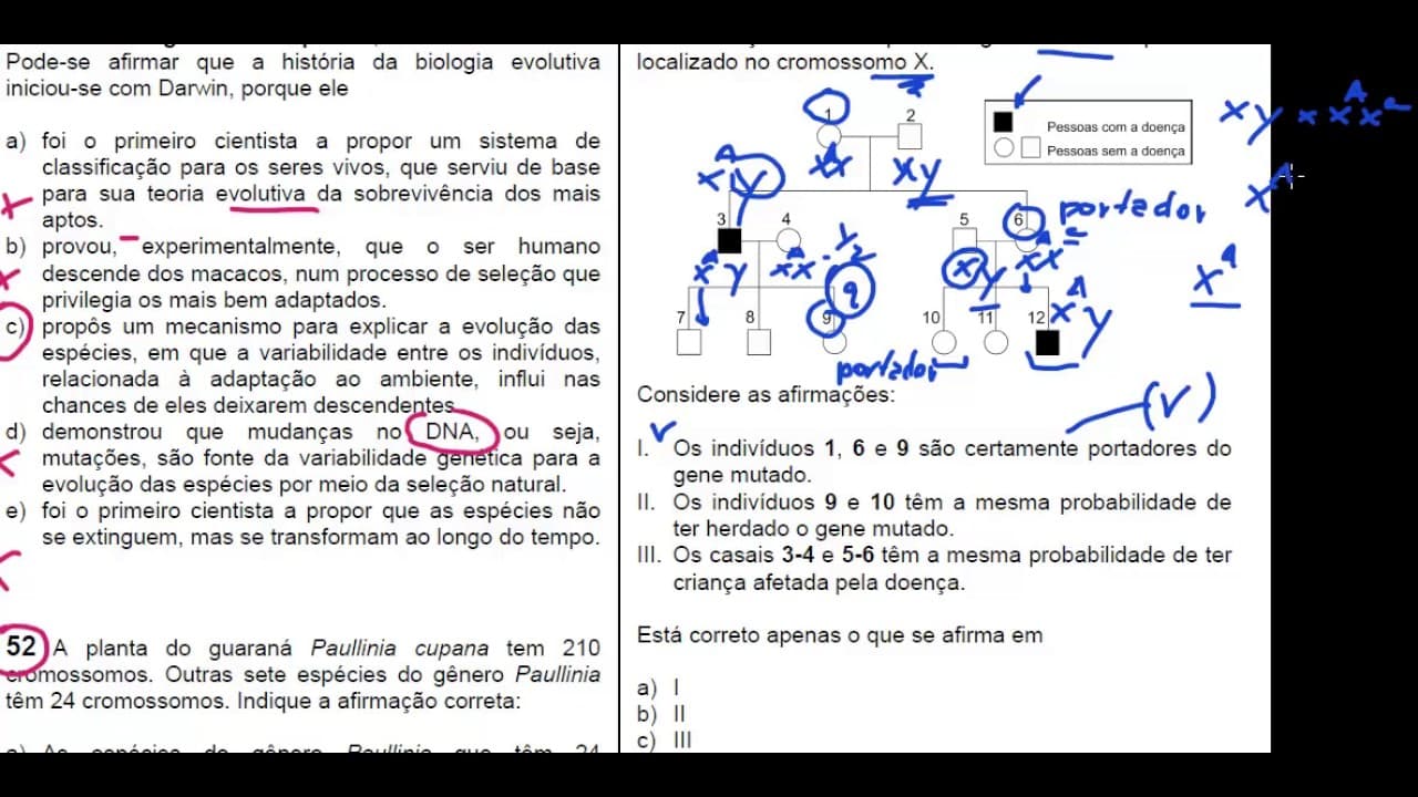 Thumbnail: fuvest 2009 biologia q51 55 HD