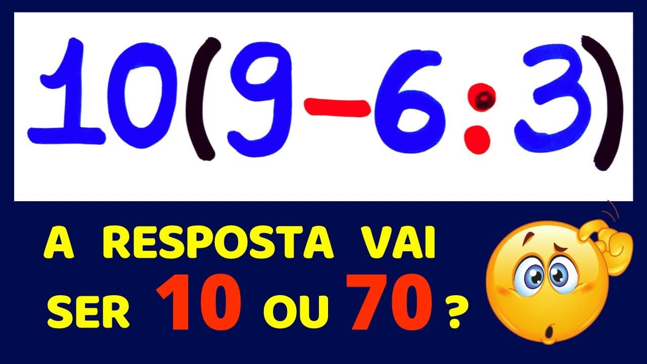 Thumbnail: CONSEGUE RESOLVER ESSA EXPRESSÃO NUMÉRICA??