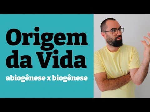 Thumbnail da aula: Origem da vida - Abiogênese x Biogênese - Aula 01 - Módulo 0 - Prof. Guilherme