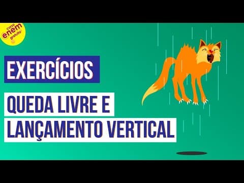 Thumbnail da aula: QUEDA LIVRE E LANÇAMENTO VERTICAL (RESOLUÇÃO DE EXERCÍCIOS) | Resumo de Física para o Enem