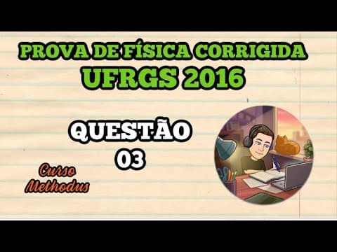 Thumbnail da aula: 03 de 2016 da prova de física da UFRGS -  O módulo da força resultante sobre o bloco é igual a