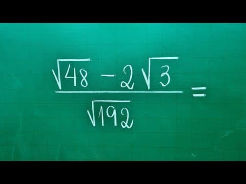 Thumbnail da aula: EXPRESSÃO COM NÚMEROS IRRACIONAIS - Professora Angela Matemática