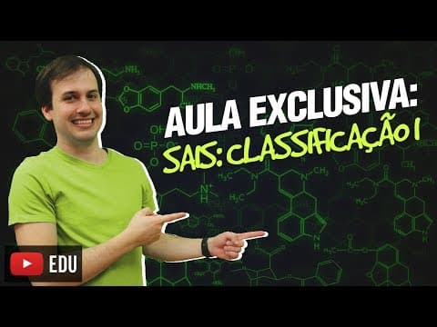 Thumbnail da aula: QG09. Sais Classificação I (9/12) [Funções Inorgânicas]