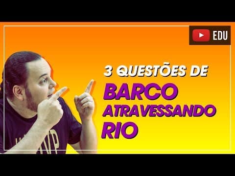 Thumbnail da aula: TOP 3 Questões de travessia de rio | Difíceis | composição de movimento | ENEM e vestibulares