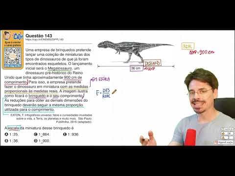 Thumbnail da aula: [ENEM 2025 PPL] 143 📘 ESCALA Uma empresa de brinquedos pretende lançar uma coleção de miniaturas