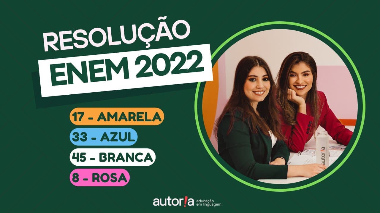 Thumbnail: Enem 2022 / Enem 2022 Digital - Autoria Linguagem - Questão 17 | Linguagens, prova amarela