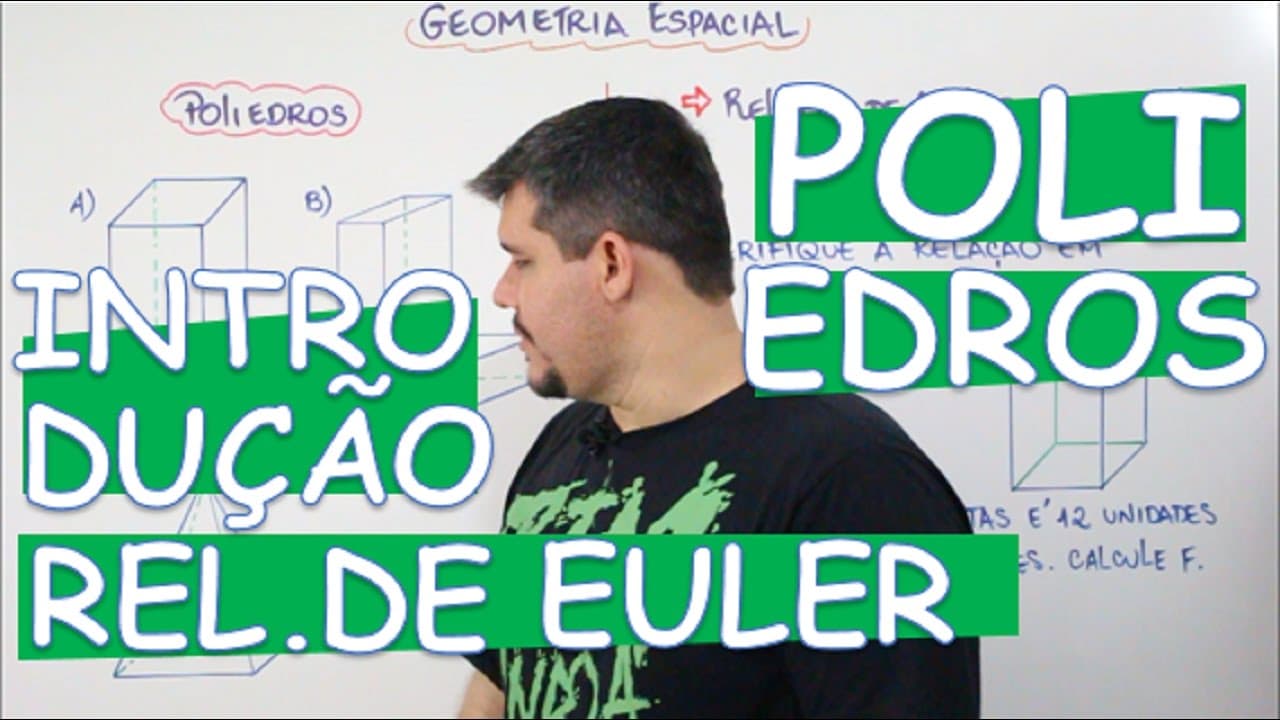 Thumbnail: POLIEDROS: CONCEITOS INICIAIS E RELAÇÃO DE EULER (AULA 1/16)