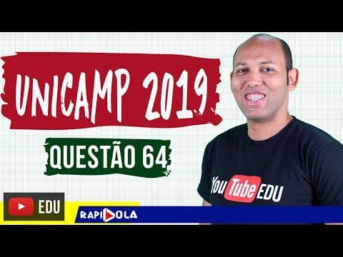 Thumbnail da aula: UNICAMP 2019 | MATEMÁTICA Q64 - TRIGONOMETRIA