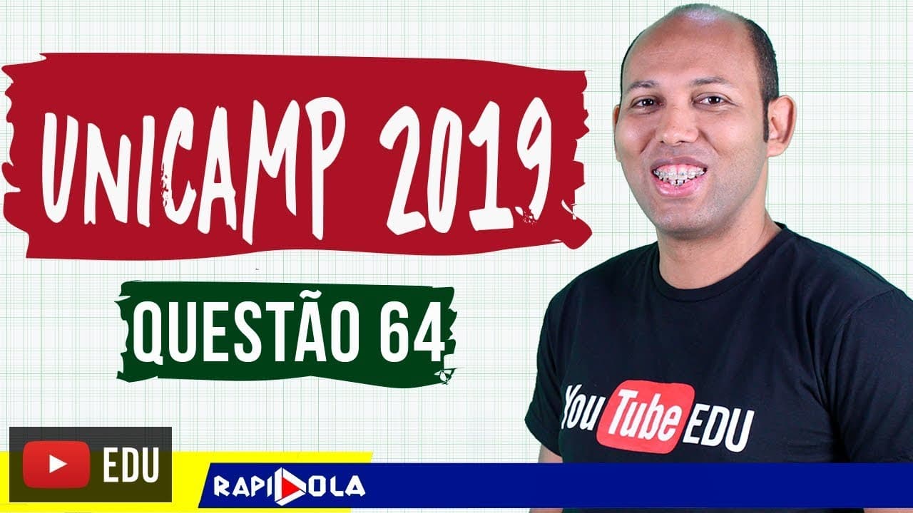 Thumbnail: UNICAMP 2019 | MATEMÁTICA Q64 - TRIGONOMETRIA