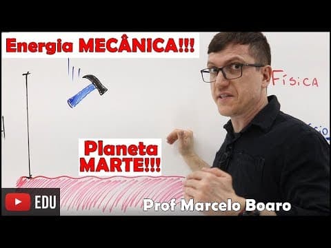 Thumbnail da aula: Variação de energia potencial em solo MARCIANO!!! MECÂNICA Prof  Marcelo Boaro   Vídeo nº11