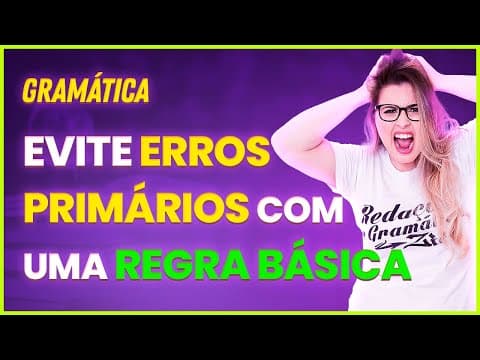 Thumbnail da aula: 😡 UM DOS ERROS MAIS GRAVES DE USO DA VÍRGULA QUE VOCÊ PODE COMETER! 😭 - Profa. Pamba