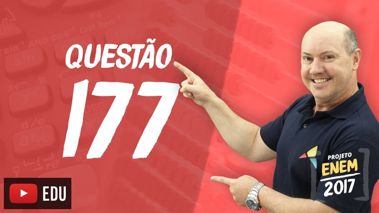 Thumbnail: Enem 2016 - Matemática | Questão 177 (Caderno Rosa)