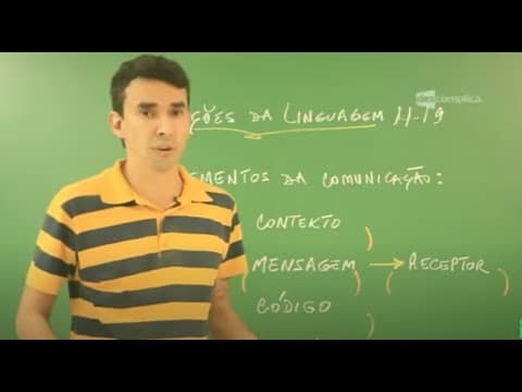 Thumbnail da aula: Funções da Linguagem Parte 1 - Aula ao Vivo: Português | Descomplica