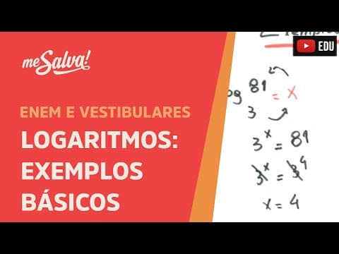 Thumbnail da aula: Exemplos básicos de logaritmo | ENEM e Vestibulares | Me Salva!
