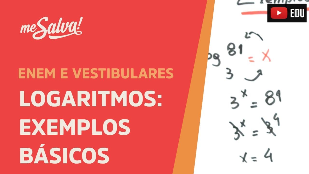 Thumbnail: Exemplos básicos de logaritmo | ENEM e Vestibulares | Me Salva!