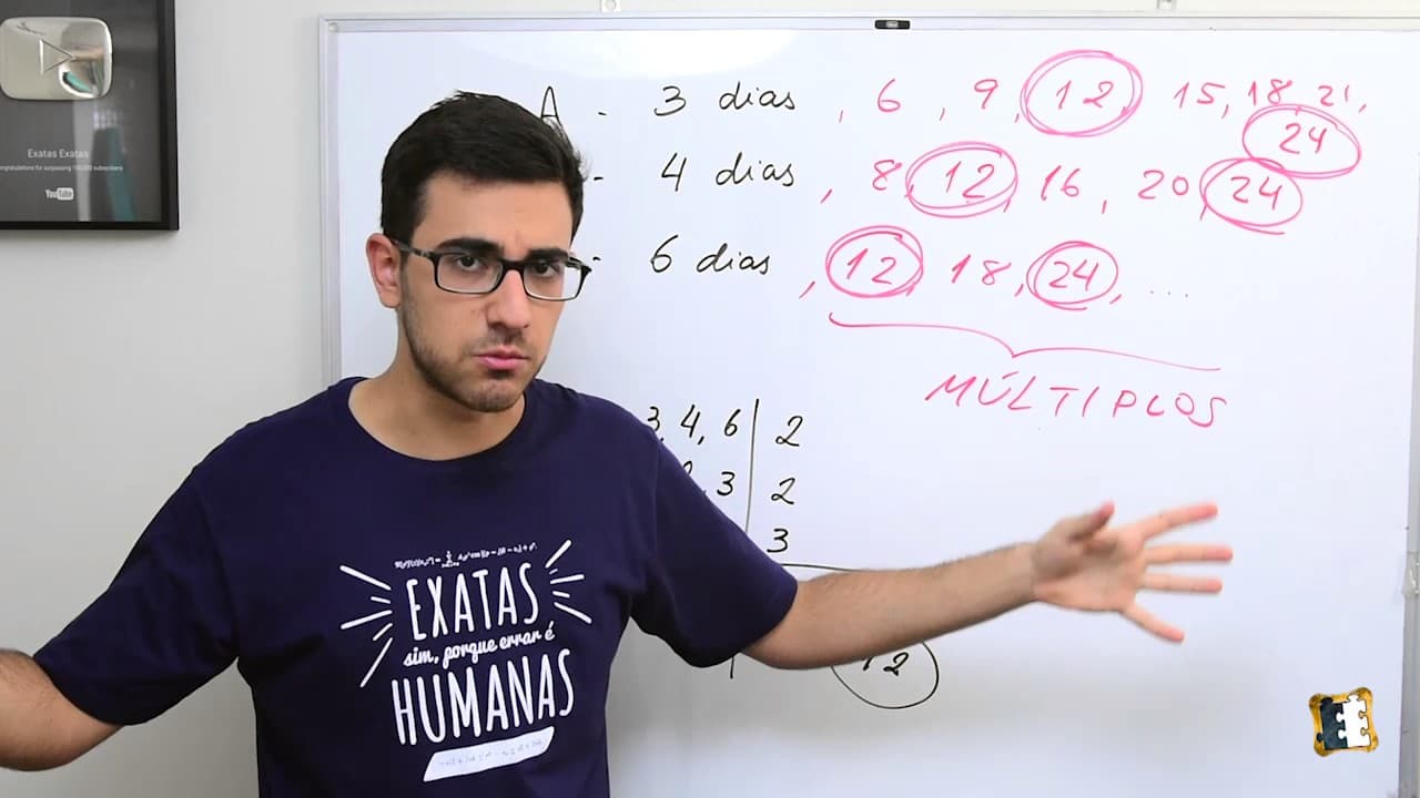 Thumbnail: EXERCÍCIOS RESOLVIDOS DE MMC E MDC (Matemática Básica - MESTRES DO ENEM)