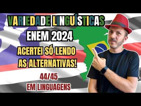 Thumbnail da aula: ENEM 2024: Maranhenses que moram longe matam a saudade da terra natal usando expressões próprias