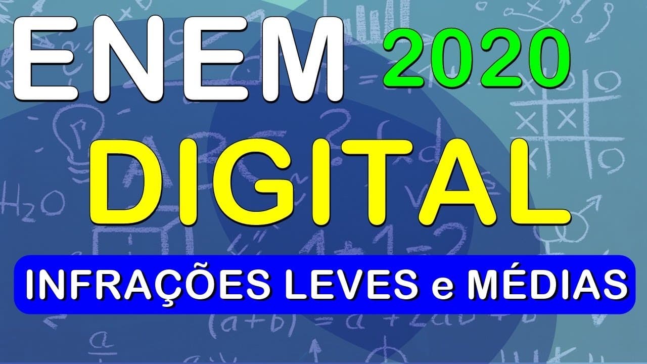 Thumbnail: ENEM DIGITAL 2020 - QUESTÃO 163 - infrações, leve e médias - MATEMÁTICA (AZUL)