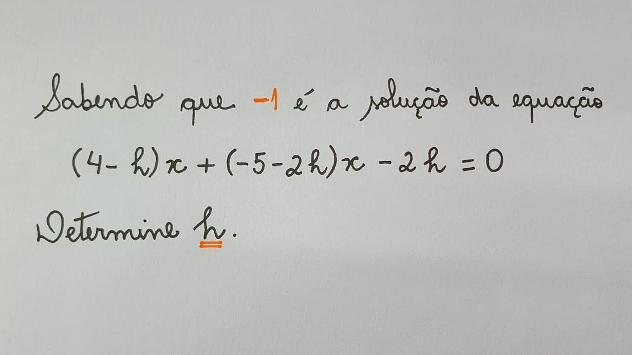 Thumbnail: QUAL É O VALOR DO H? - Equação do 1º Grau - Professora Angela Matemática