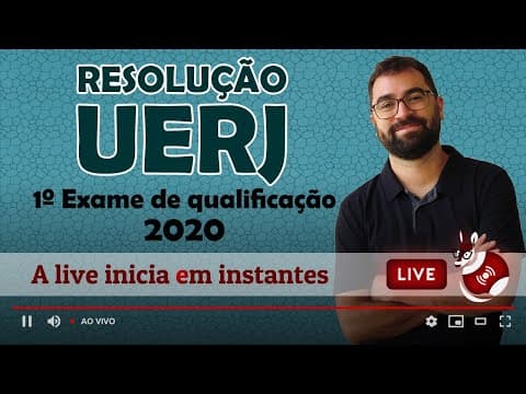 Thumbnail da aula: UERJ 2020 - Primeiro Exame de Qualificação - Prof. Gui Resolve - Biolgoia