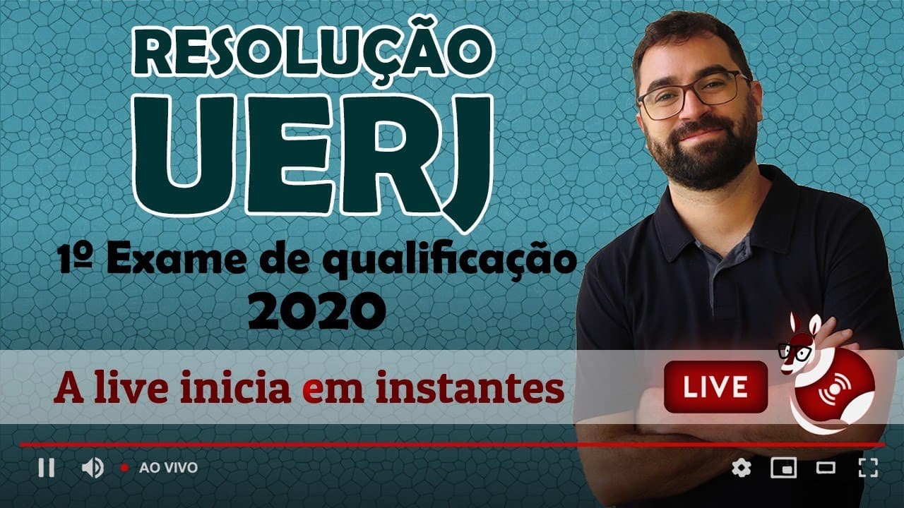 Thumbnail: UERJ 2020 - Primeiro Exame de Qualificação - Prof. Gui Resolve - Biolgoia