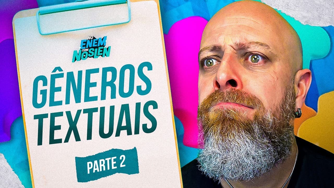 Thumbnail: Enem | Exercícios sobre Gêneros Textuais - Aula2 [Professor Noslen] #professornoslen #enem