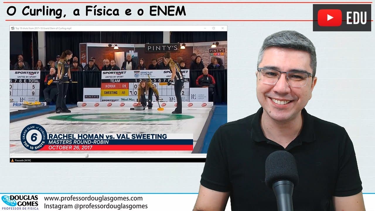 Thumbnail: Varrer o gelo, a Física e o ENEM | Física do cotidiano
