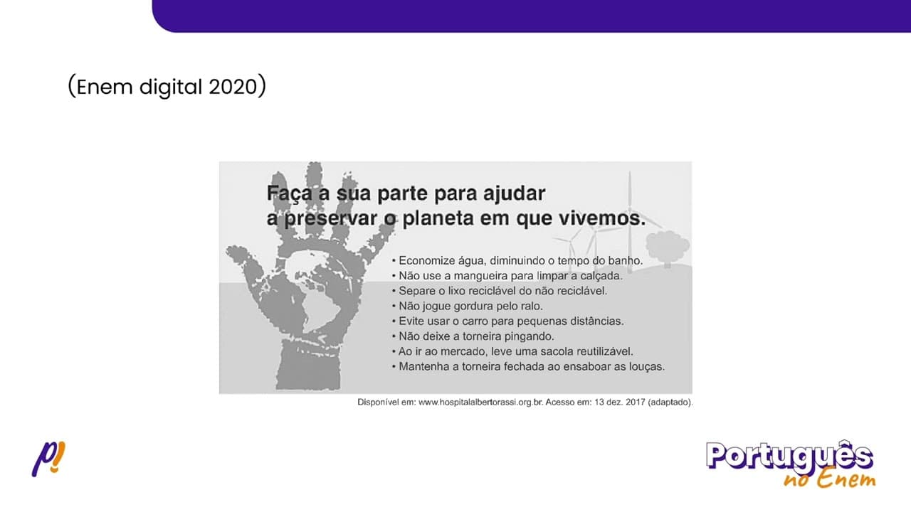Thumbnail: ENEM DIGITAL 2020 - ESTUDOS DO SENTIDO | Considerando-se os elementos constitutivos do texto, ess...