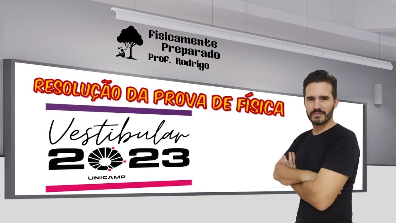 Thumbnail: Resolução das questões de Física do vestibular da Unicamp 2023