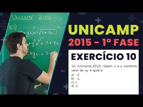 Thumbnail da aula: RESOLUÇÃO UNICAMP 2015 | Exercício 10