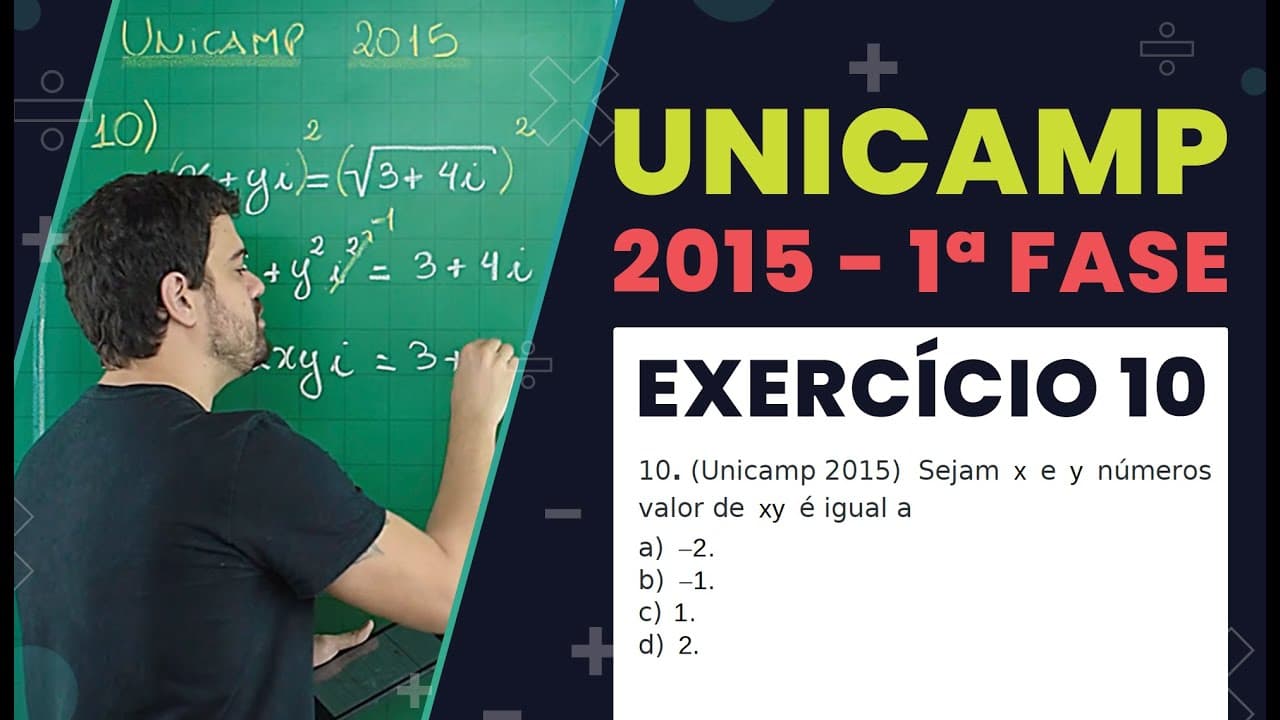 Thumbnail: RESOLUÇÃO UNICAMP 2015 | Exercício 10