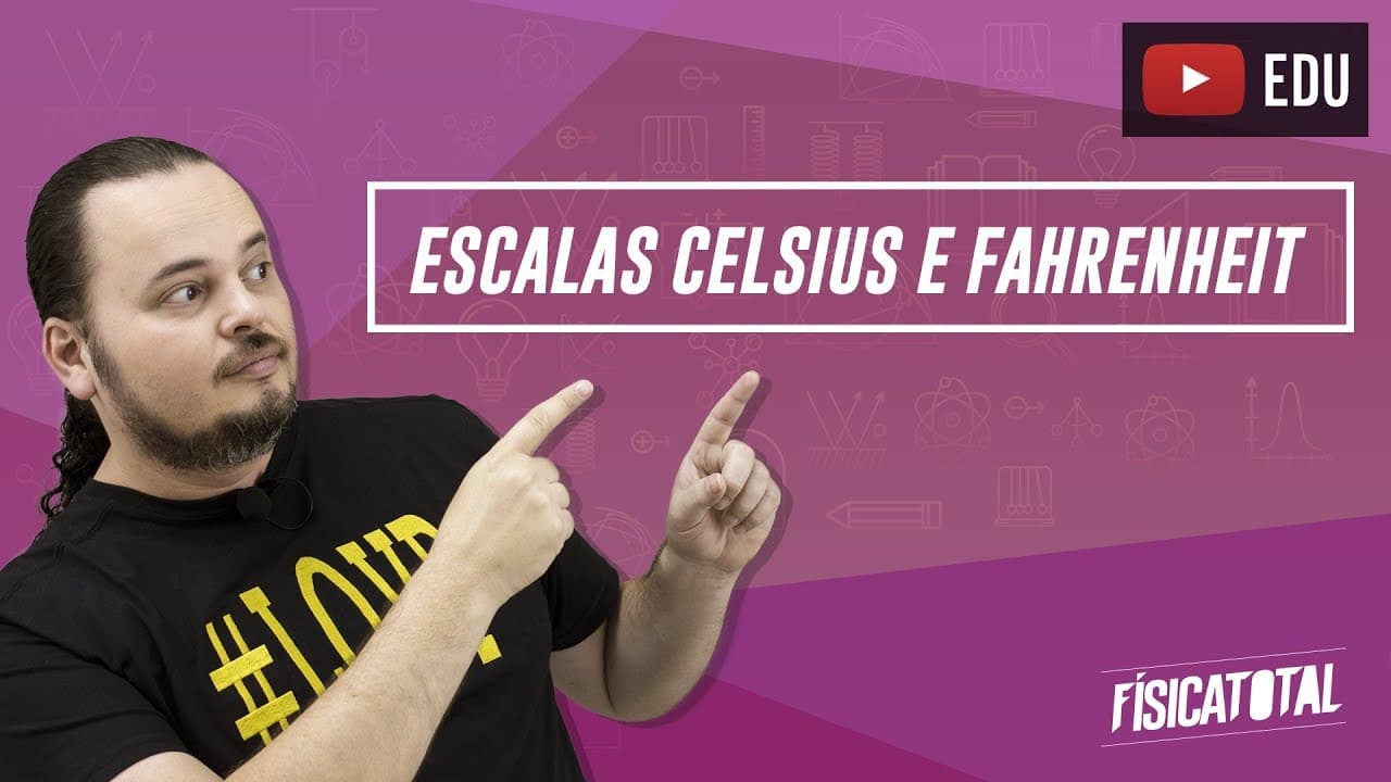 Thumbnail: Conversão de escalas de temperatura Celsius e Fahrenheit | Física em Questões 103