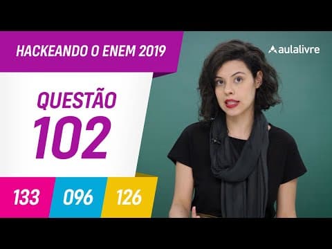 Thumbnail da aula: Enem 2019 | Biologia: Ecologia | Questão 102 (cinza)